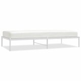 Maison Chic Kovinski Posteljni okvir - Enojna postelja - Postelja za odrasle bel 100x200 cm, (21692742) Cene