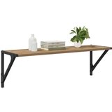 Police na zidu Zidne 2 pcs Umjetnički hrast 80 x 25 x 25 5 cm | shoptok.hr