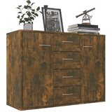  Komoda boja dimljenog hrasta 88x30x65 cm od konstruiranog drva | shoptok.hr
