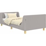  Krevet za djecu s uzglavljem Svijetlo siva 80 x 200 cm Vuna | shoptok.hr