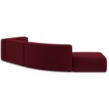 Makamii Bordo rdeč žameten ležalnik (levi kot) Ekahi – | Shoptok.si