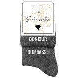 Les Sachoussettes Nogavice Bonjour-bombasse Črna Cene
