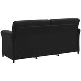 SOFA za 3 osobe Crna 198 x 83 x 95 cm Baršun - Crna 3-sjedalna (180 cm) | shoptok.hr