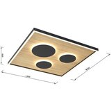 Wofi 9012-306L - LED prigušiva stropna svetiljka DIJON LED/40W/230V | Eponuda.com