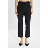 Trendyol Black Button Detailed Cigarette Trousers | Shoptok.si