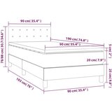  Box spring postelja z vzmetnico temno siva 90x190 cm blago, (20791296) | Shoptok.si