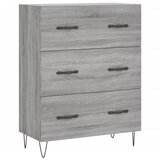 Maison Chic Komoda - Predalnik siva sonoma 69,5x34x90 cm inženirski les, (21717484) | Shoptok.si