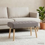  Klupa s utorima Sivosmeđa 80 x 40 x 46 cm Tkanina | shoptok.hr