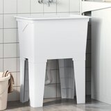 vidaXL Kadica za rublje bijela 59 x 41 x 75 cm od smole | shoptok.hr