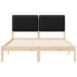  Krevetni okvir s tapiciranim uzglavljem Crna 150 x 200 cm | shoptok.hr