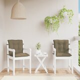  Jastuci za stolice 2 kom prošarano smeđesivi 100x50x7cm tkanina | shoptok.hr