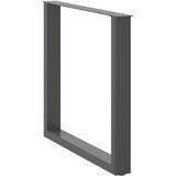  Noge za jedilno mizo v obliki črke U, 2 kosa, antracitne, 80 x (72-73) cm, jeklo, (22123898) | Shoptok.si