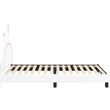  Krevet za djecu s uzglavljem s uzglavljem Bijelo 80 x 200 cm PU | shoptok.hr