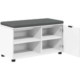  Haldna klop z blazino Enobarvno Bela 80 x 38 x 46 cm, (5000160665) | Shoptok.si