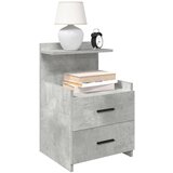vidaXL Nočne omarice 2 kosa z 2 predaloma betonsko sive 40x36,5x62 cm | Shoptok.si
