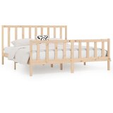 The Living Store Posteljni okvir iz trdnega lesa 200x200 cm - Posteljni Okvir, (21527411) | Shoptok.si