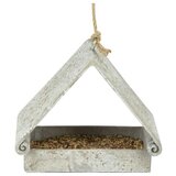 Esschert Design Kućica za hranjenje ptica (20,9 x 19,1 x 12,3 cm, Siva) | shoptok.hr