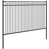  Ograde sa šiljkom Crna 200 x 166 cm Čelik s prahom premazan | shoptok.hr