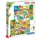 Clementoni Puzzle 2X60 Lo Zoo - Noli 1 Cene