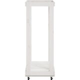  Držač za cjepanice s kotačima bijeli 76,5x40x108 cm od borovine | Eponuda.ba