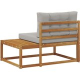 Vanjski krajnji kauč s jastukom Prirodna 115 x 83 x 73 cm - Prirodna i svijetlo siva Krajnji kauč | shoptok.hr