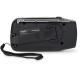 Nedis RDFMCR2000BK-Radio AM/FM sa ručnom kurblom, solarnim panelom i LED svetiljkom 2000 mAh | Eponuda.com
