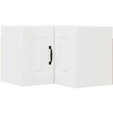 vidaXL Stenska kuhinjska omarica Visok sijaj bela 57 x 57 x 40 cm | Shoptok.si