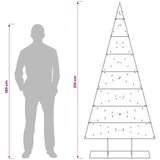  Metalna božićna jelka KUOPIO 210 cm Topla bijela - 210 cm Crna s LED svjetlima | shoptok.hr