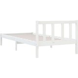  Okvir za krevet od masivne borovine bijeli 100 x 200 cm | shoptok.hr