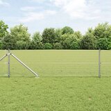 vidaXL varjena žična ograja z 7 spike posti 0.4x10 m iz galvaniziranega jekla | Shoptok.si