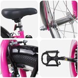  Otroško Kolo 20 Palcev za starost od 6 do 11 let Roza Črna - - roza - 15.2 - 137 x 54 x 79 cm - 2025- | Shoptok.si