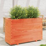 vidaXL vrtno cvetlično korito voščeno 110x40x72,5 cm trdna borovina | Shoptok.si