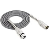 INF Silver XLR moški na ženski mikrofonski kabel za mešalnik ojačevalnik - 3/5/10M 10 m, (5000090844) | Shoptok.si