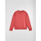 Sinsay Crewneck comfort fit majica dugih rukava s udjelom pamuka Slike