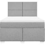  Krevet box spring s madracem svjetlosiva 160x200 cm tkanina | shoptok.hr