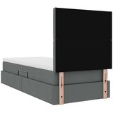  Postelja s shranjevanjem Temno siva 90 x 190 cm Umjetno usnje, (5000099828) | Shoptok.si