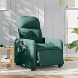 Maison Chic Električni naslanjač - Relax naslanjač temno zeleno blago, (22061642) | Shoptok.si