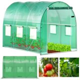  Vrtni tunelski staklenik 4 × 2,5 × 2 m, 10 m², s metalnom konstrukcijom i UV-otpornom folijom | shoptok.hr