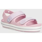 Crocs Otroški sandali Crocband Cruiser Sandal roza barva