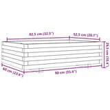  Vrtna sadilica bijela 90 x 60 x 26,5 cm od masivne borovine | shoptok.hr