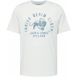 Jack & Jones Majica 'JPRBLUOLLIE' mornarsko plava / safirno plava / bijela