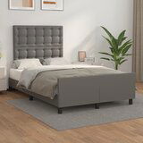 Maison Chic Posteljni okvir - Dvoposteljna postelja - Zakonska postelja z vzglavjem siva 120x200 cm umetno usnje-J16362, (21767317) | Shoptok.si