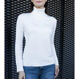 Gemre White loose-fit turtleneck Nida | Shoptok.si