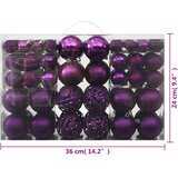  Set od 100 božićnih kuglica ljubičasti | shoptok.hr