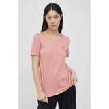 Only Bombažen t-shirt roza barva