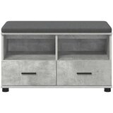  Haldna klop z blazino s predalom Betonsko siva 80 x 38 x 46 cm, (5000155687) | Shoptok.si