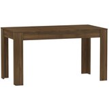 Maison Chic Jedilna miza - Kuhinjska miza - Jedilni stol rjavi hrast 140x74,5x76 cm konstruiran les, (21715179) Cene