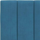 vidaXL Postelja z vzmetnico modra 90x200 cm žamet | Shoptok.si