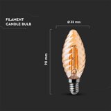  led sijalica filament jantarna E14/4W/230V 2200K | Eponuda.com