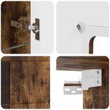 vidaXL Kabinetski zidni s policom Dimljeni hrast 55 x 29 x 100 cm | shoptok.hr